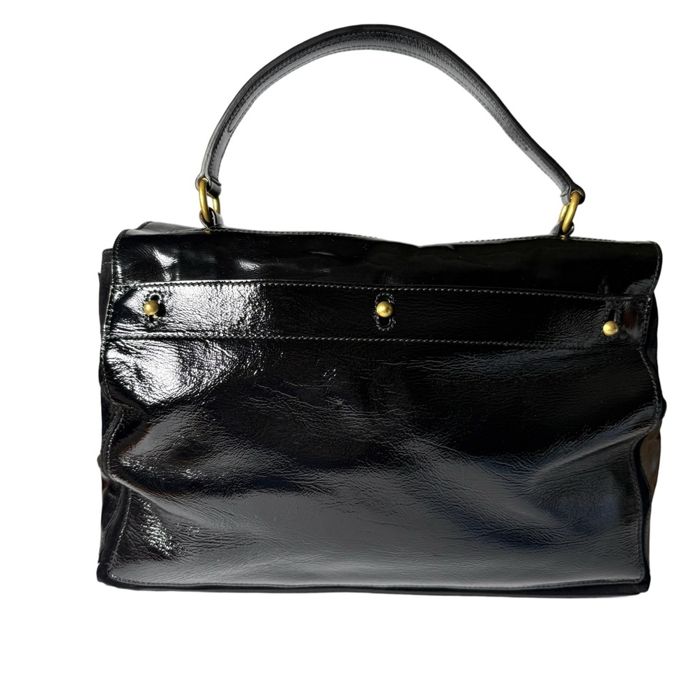 YVES SAINT LAURENT
Black Patent Leather/Suede Muse Two Bag - Picture 6 of 16